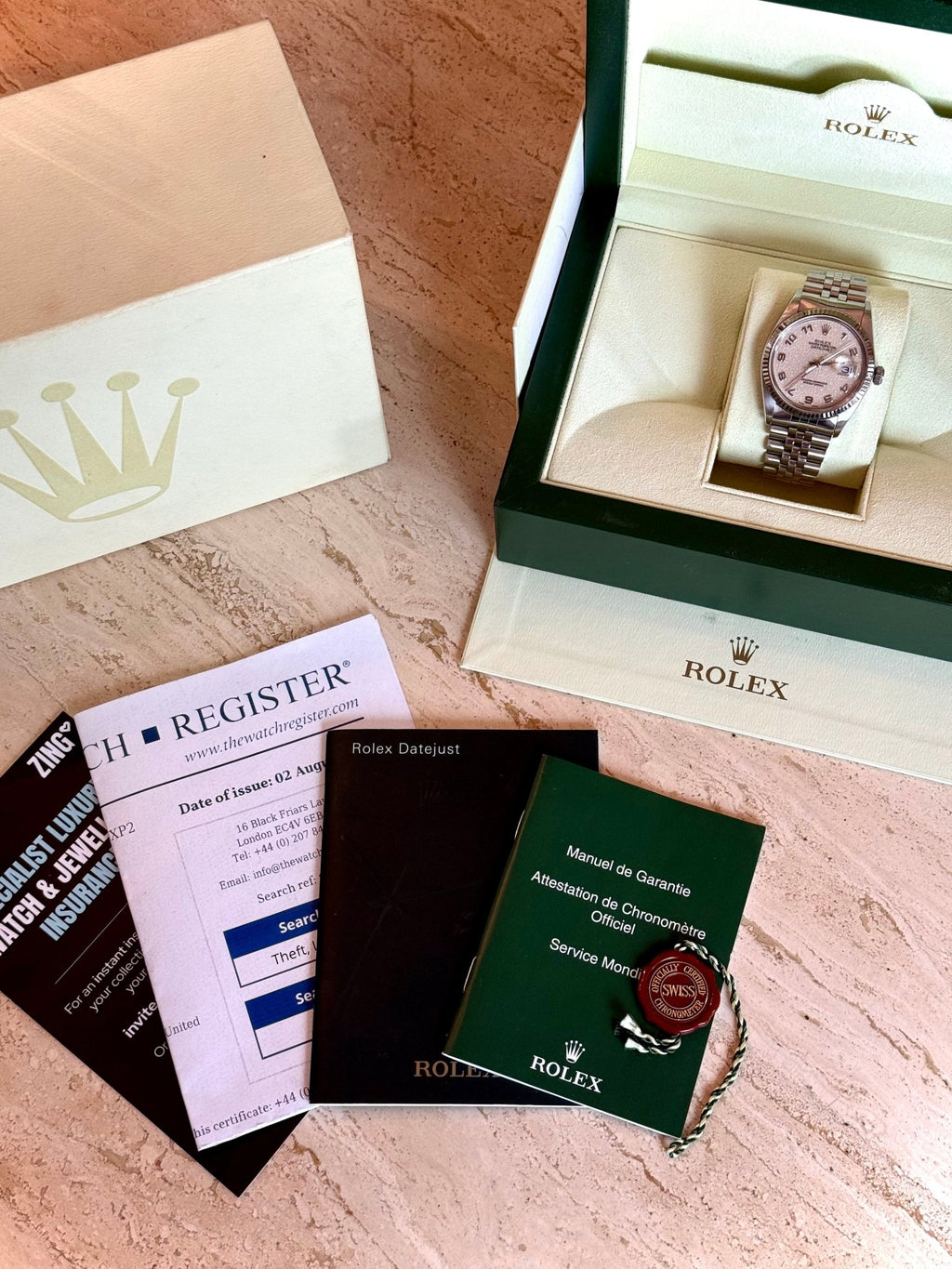 Rolex DateJust 36mm Cream Arabic Jubilee Dial - Gla Jeweller
