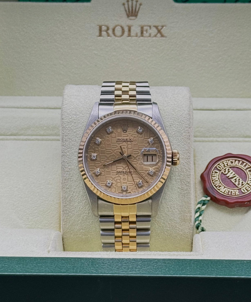 Rolex DateJust 36mm | Diamond Anniversary Dial - Gla Jeweller