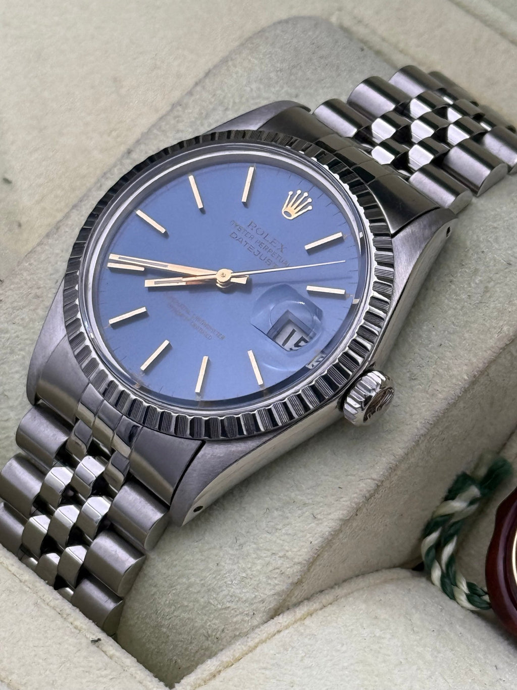 Rolex Datejust 36mm | Gold & Blue Dial - Gla Jeweller