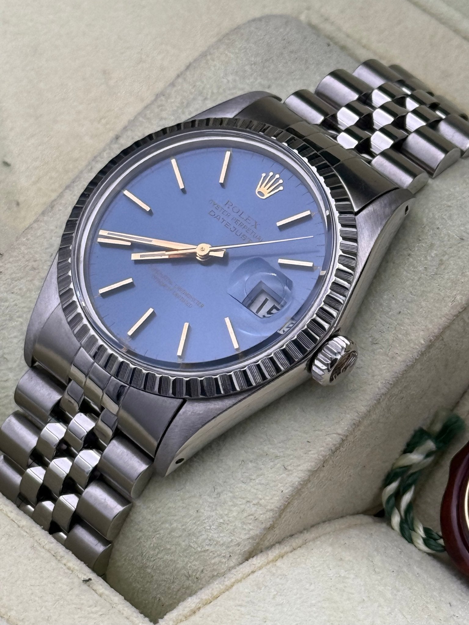 Rolex Datejust 36mm | Gold & Blue Dial - Gla Jeweller