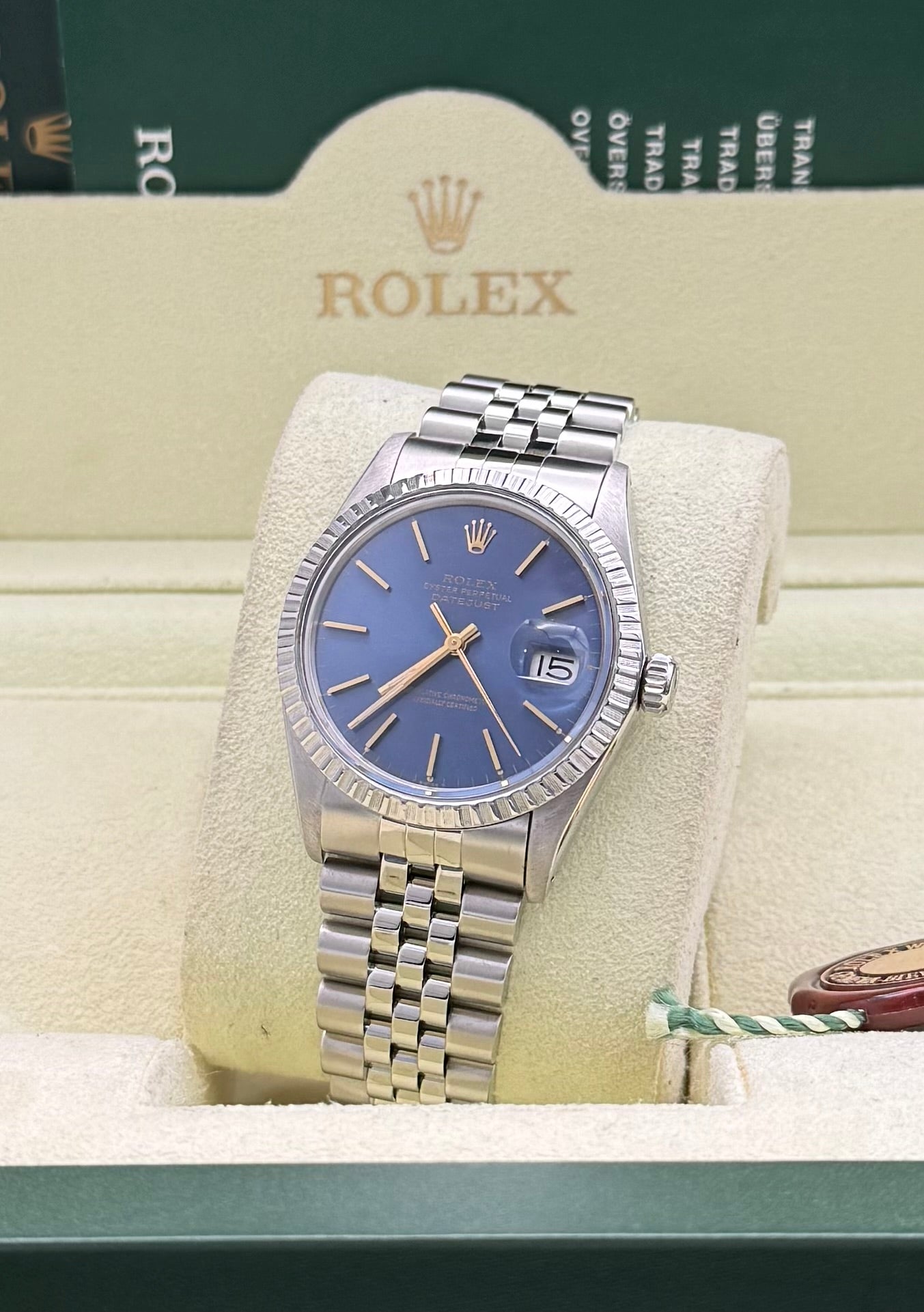 Rolex Datejust 36mm | Gold & Blue Dial - Gla Jeweller