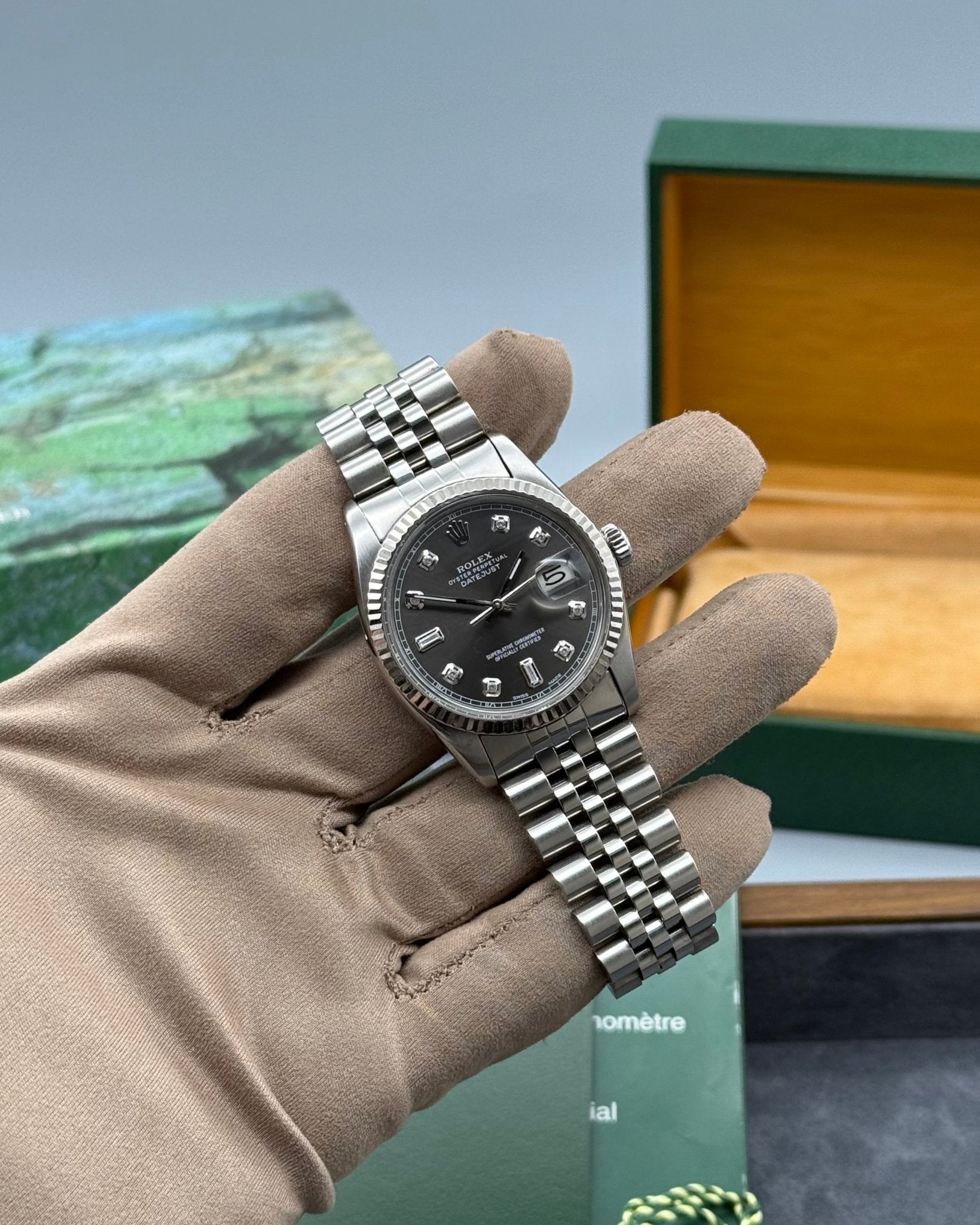 Rolex DateJust 36mm Rhodium Diamond Dial - Gla Jeweller