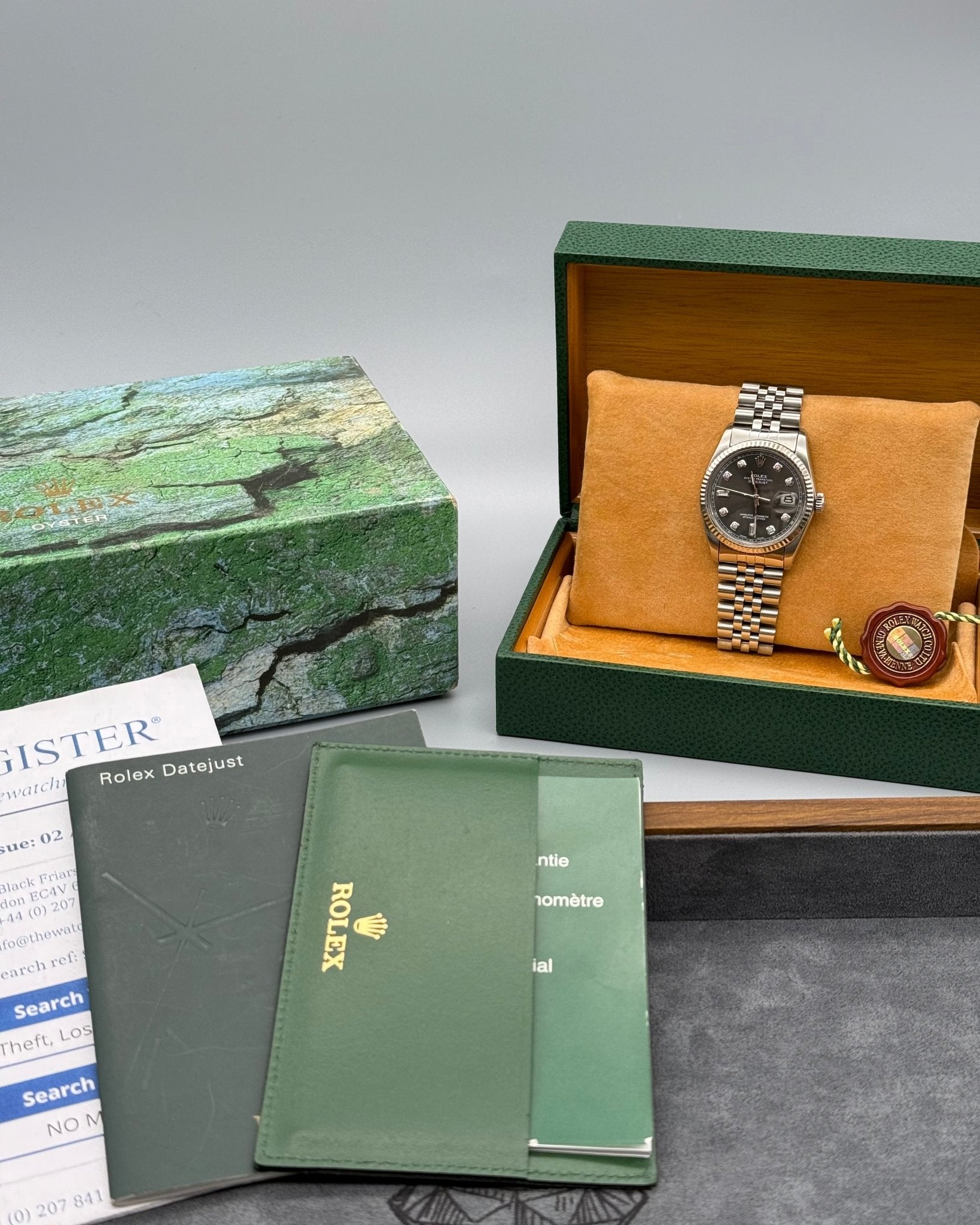 Rolex DateJust 36mm Rhodium Diamond Dial - Gla Jeweller