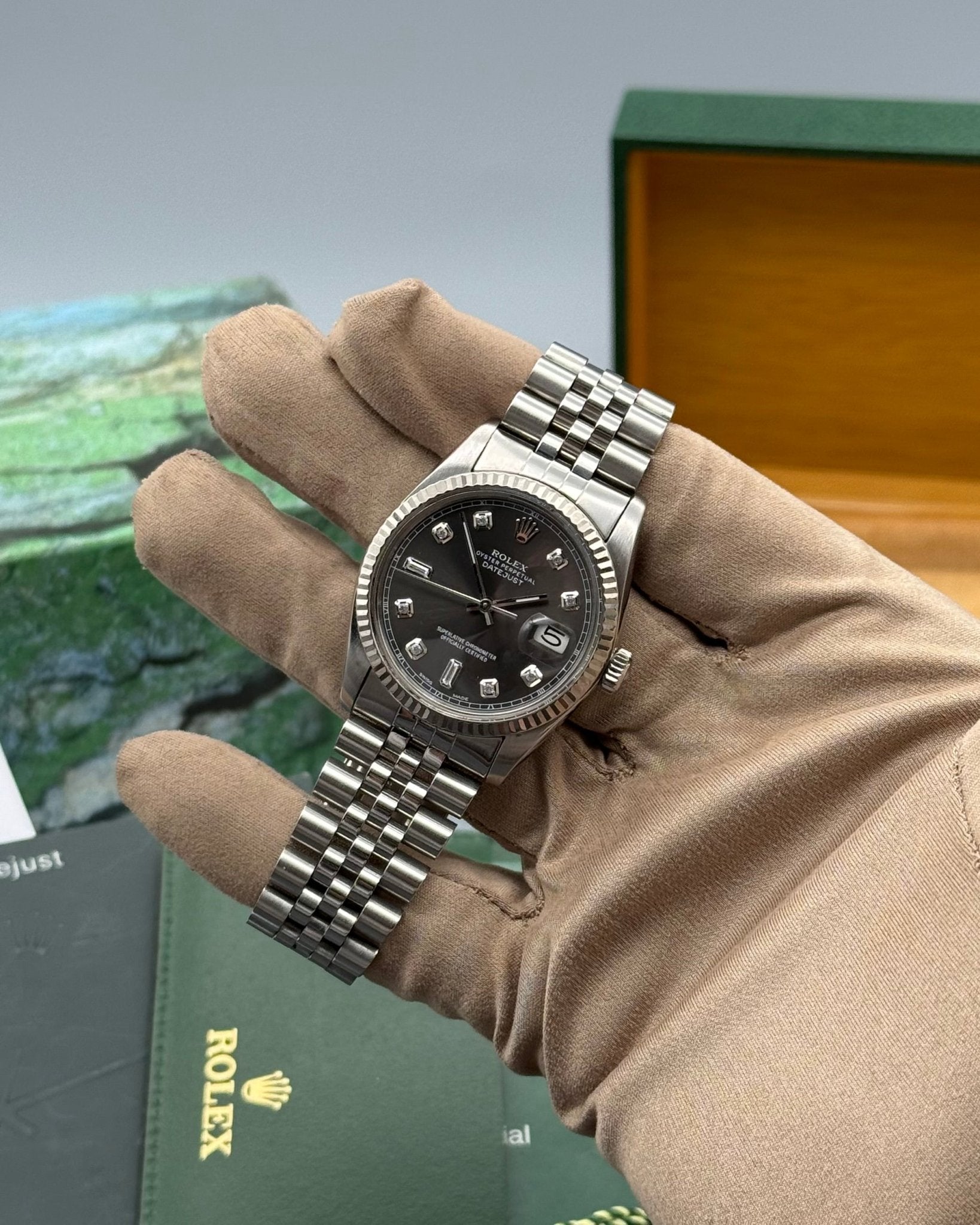 Rolex DateJust 36mm Rhodium Diamond Dial - Gla Jeweller