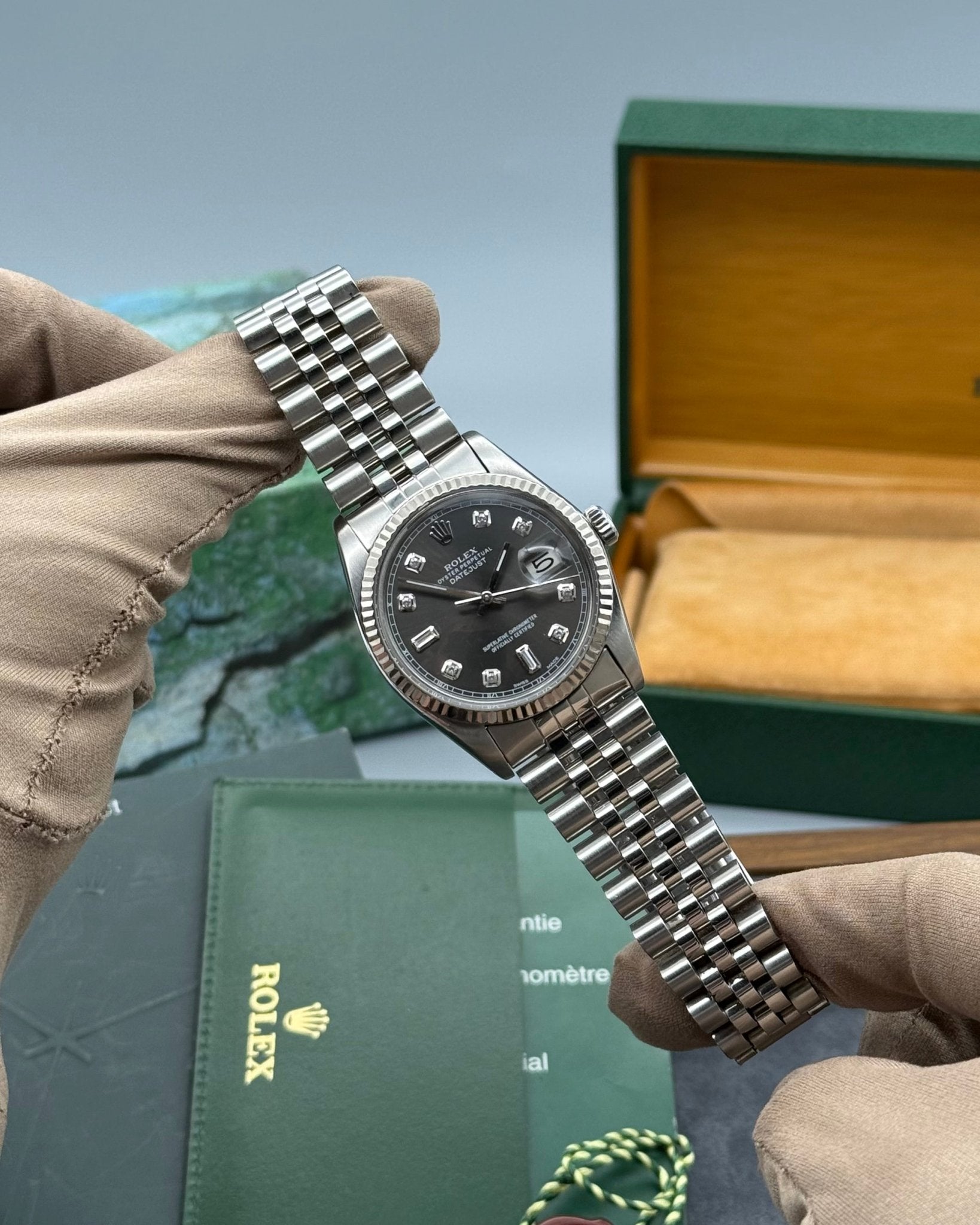 Rolex DateJust 36mm Rhodium Diamond Dial - Gla Jeweller