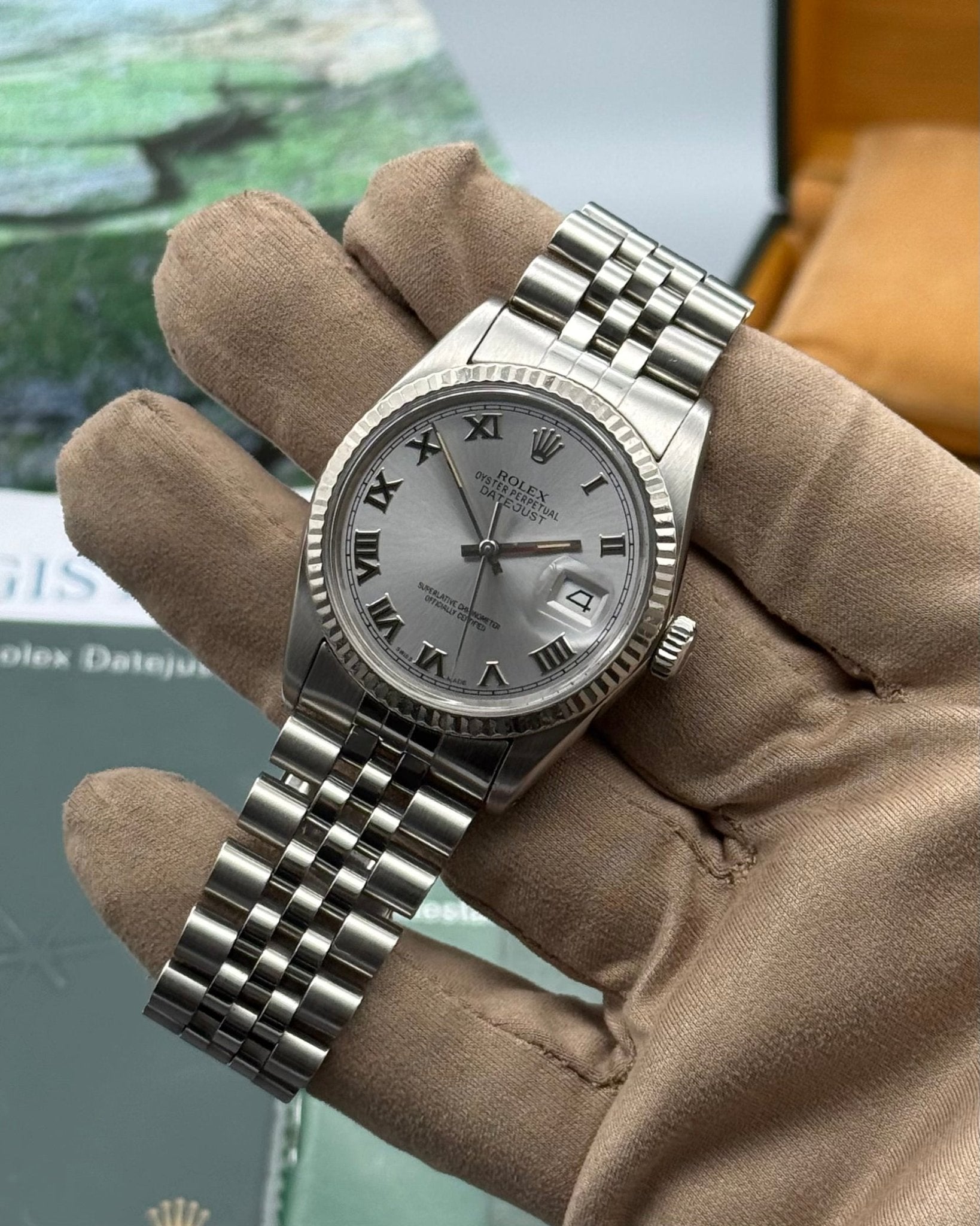 Rolex DateJust 36mm Silver Roman Dial - Gla Jeweller