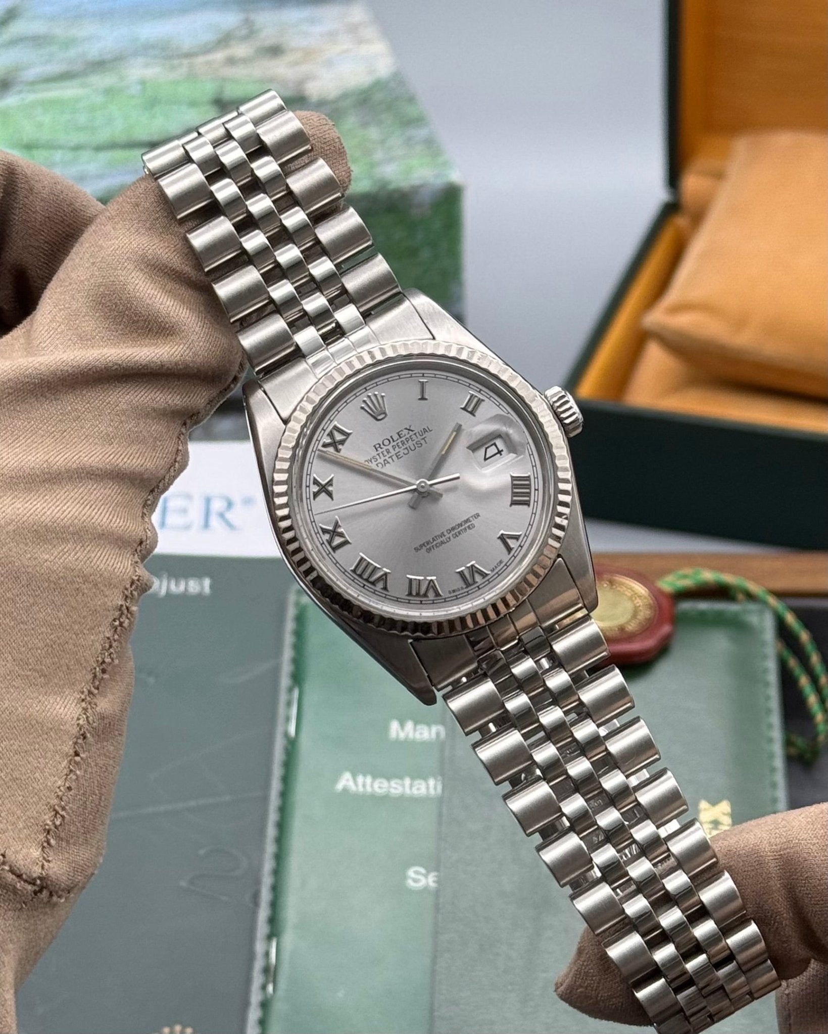 Rolex DateJust 36mm Silver Roman Dial - Gla Jeweller