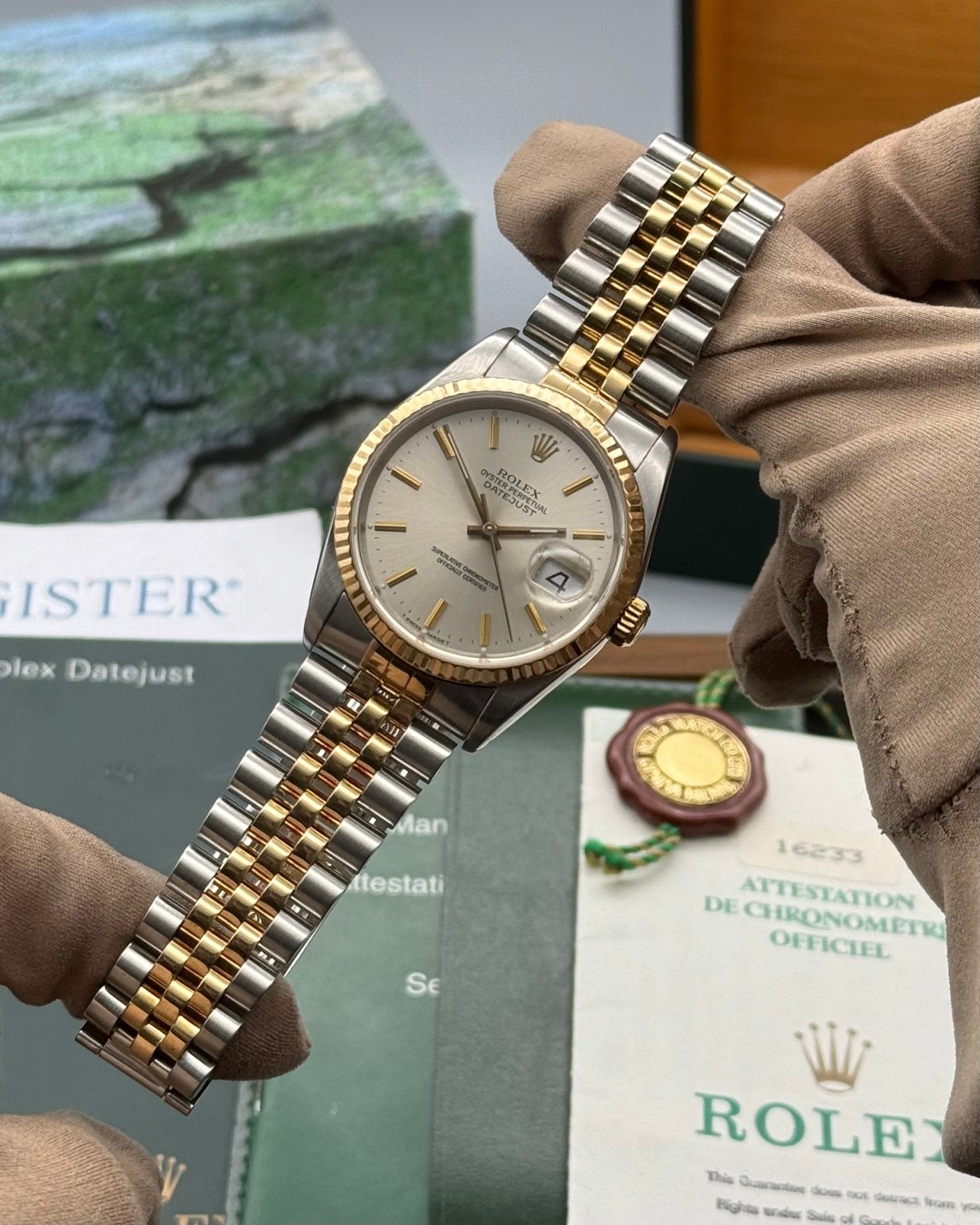 Rolex DateJust 36mm Silver Stick Dial - Gla Jeweller