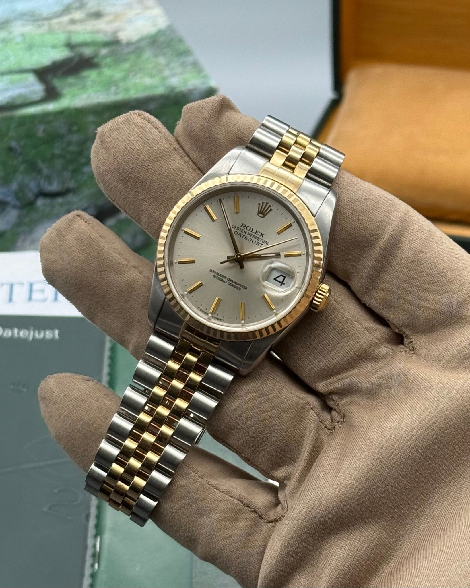 Rolex DateJust 36mm Silver Stick Dial - Gla Jeweller