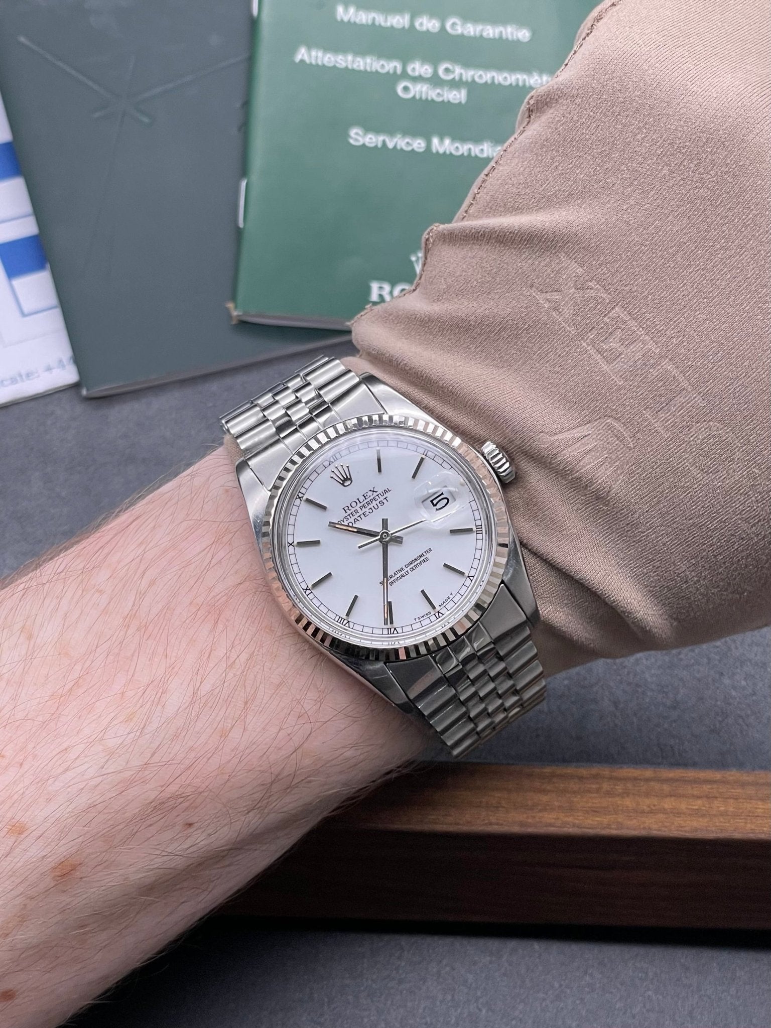 Rolex DateJust 36mm White Stick Dial - Gla Jeweller