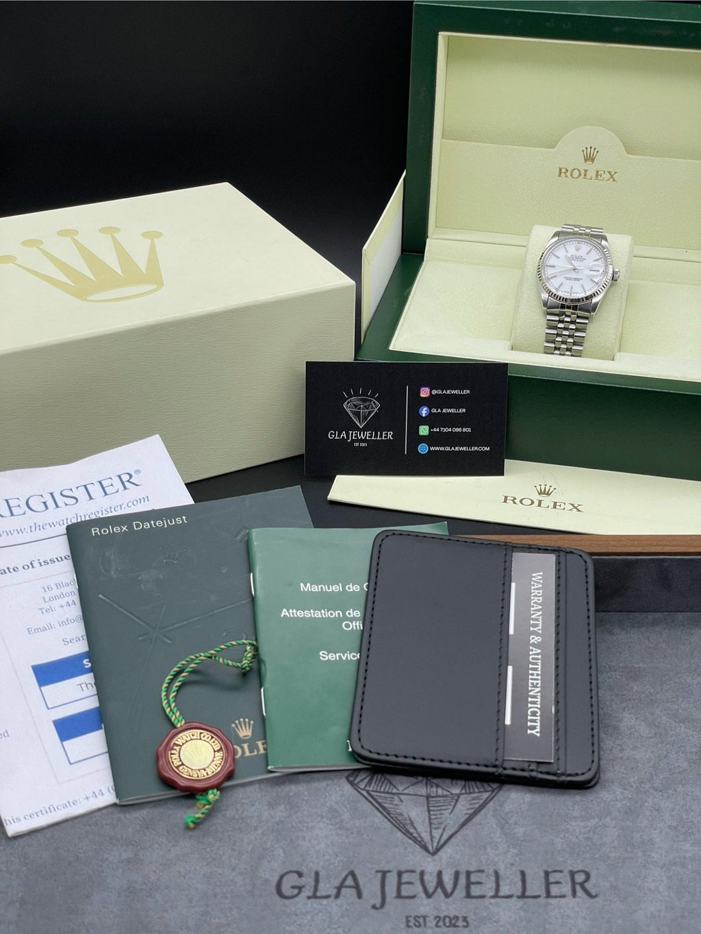 Rolex DateJust 36mm White Stick Dial - Gla Jeweller