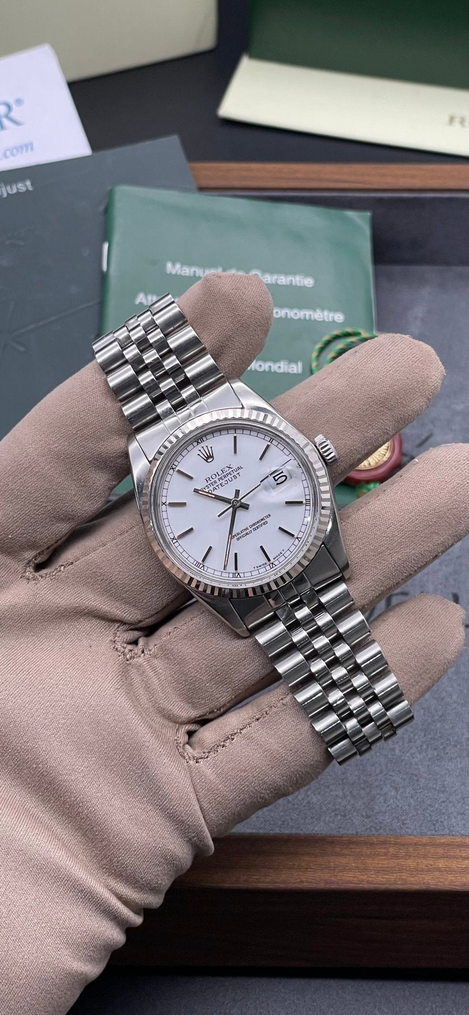Rolex DateJust 36mm White Stick Dial - Gla Jeweller