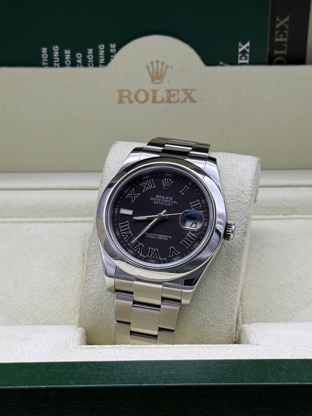 Rolex DateJust II 41mm | Black Roman Dial - Gla Jeweller