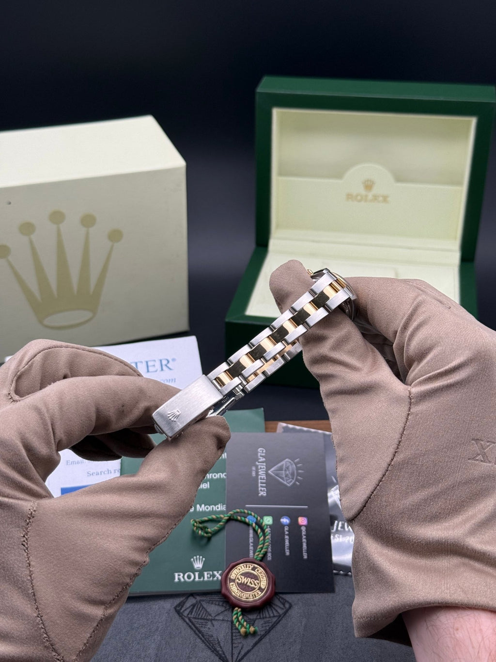 Rolex Ladies Oyster Perpetual Silver Arabic Dial - Gla Jeweller