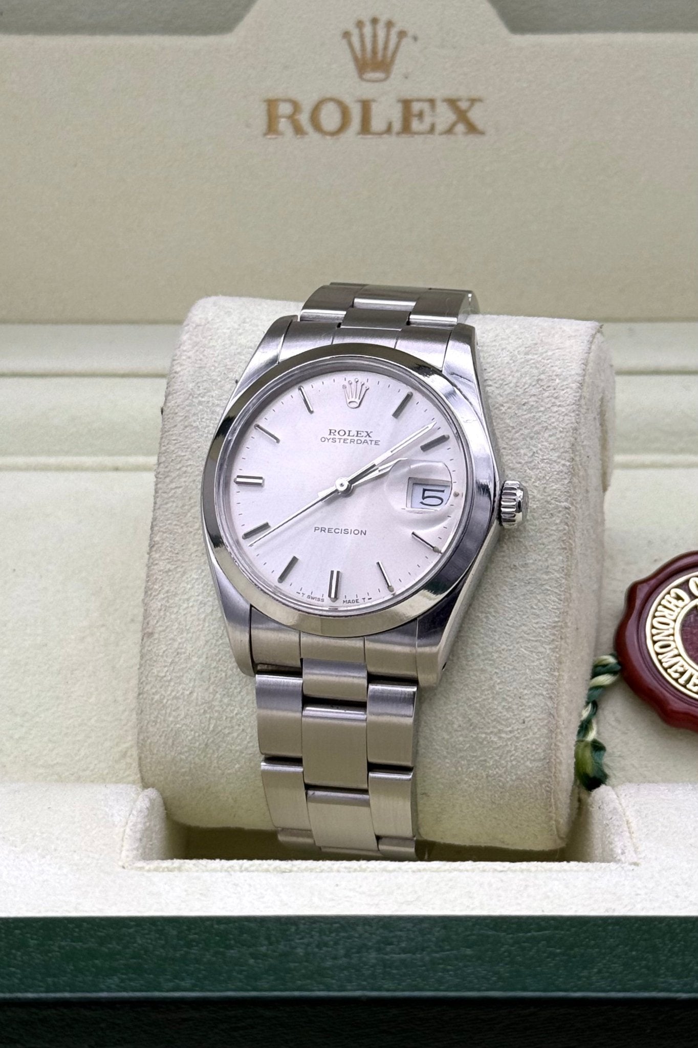 Rolex Oyster - date Precision 34mm | Silver Dial - Gla Jeweller