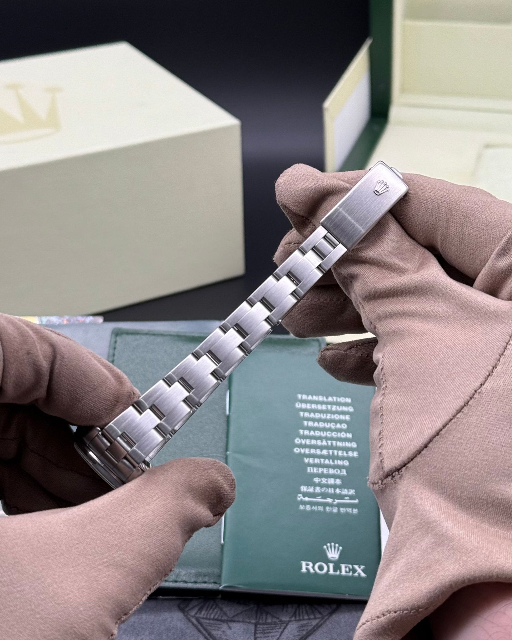 Rolex Oyster Perpetual 26mm Blue Stick Dial - Gla Jeweller