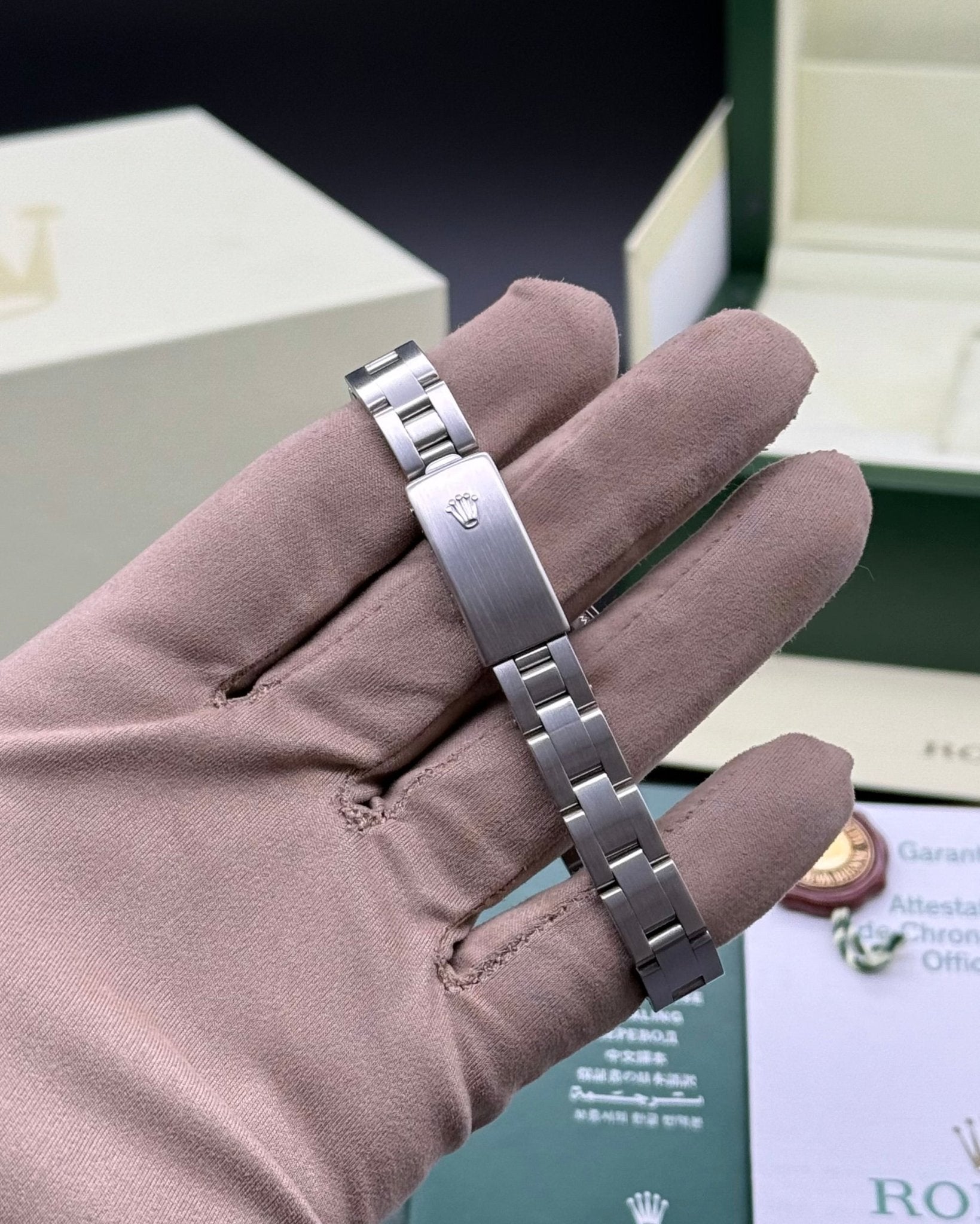 Rolex Oyster Perpetual 26mm Blue Stick Dial - Gla Jeweller